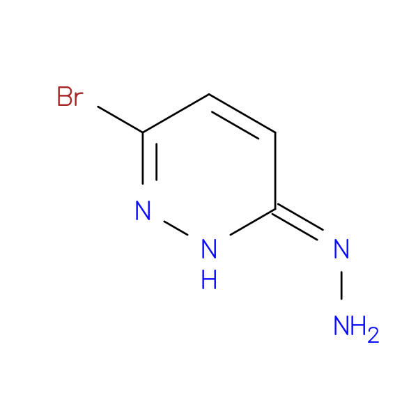 3-Bromo-6-hydrazinylpyridazine 化学構造式