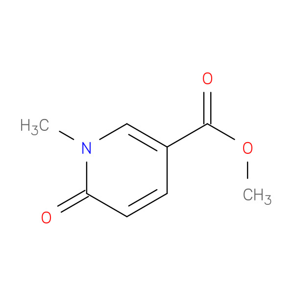 Methyl 1-methyl-6-oxo-1,6-dihydropyridine-3-carboxylate 化学構造式
