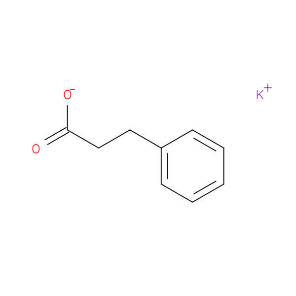 3-phenylpropionic acid, potassium salt 化学構造式