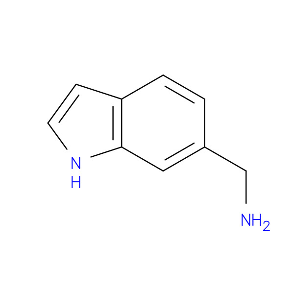 1H-Indole-6-methanamine 化学構造式
