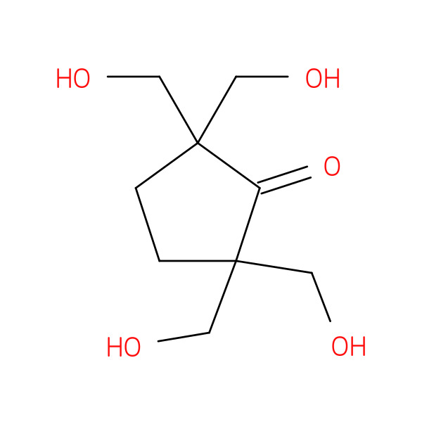 Cyclopentanone,2,2,5,5-tetrakis(hydroxymethyl)- 化学構造式