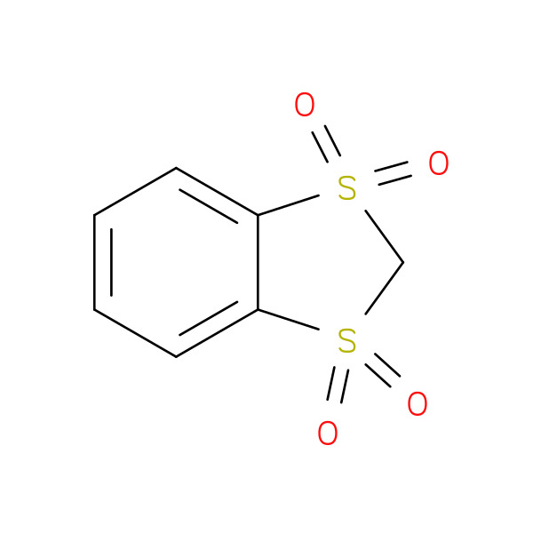 Benzo[1,3]dithiole 1,1,3,3-tetraoxide 化学構造式