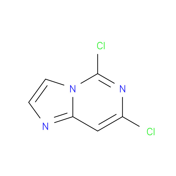 5,7-Dichloroimidazo[1,2-c]pyrimidine 化学構造式