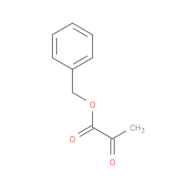benzyl 2-oxopropanoate 化学構造式