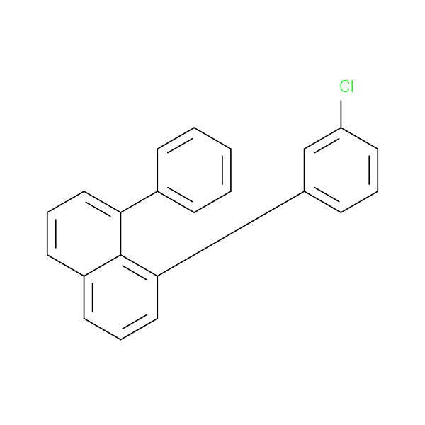 1-(3-chlorophenyl)-8-phenyl-naphthalene 化学構造式