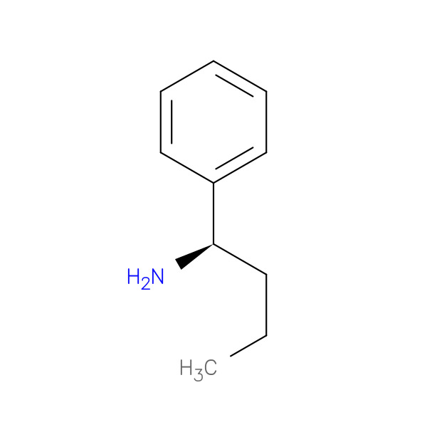 (R)-1-Phenylbutylamine 化学構造式