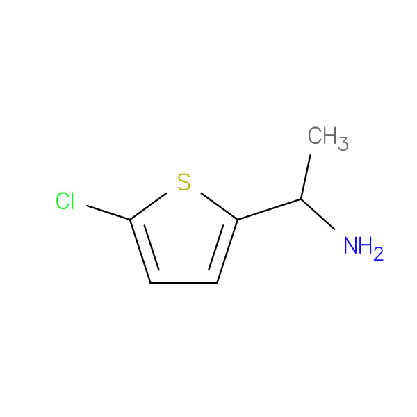 1-(5-CHLOROTHIEN-2-YL)ETHANAMINE 化学構造式