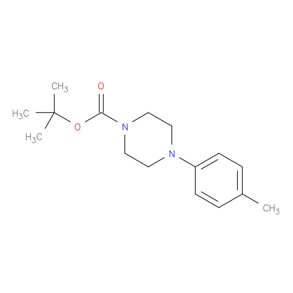 1-Boc-4-(4-methylphenyl)piperazine 化学構造式