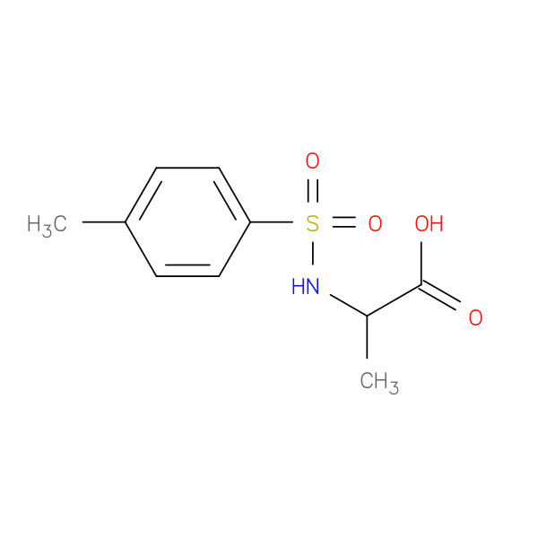 2-(4-Methylphenylsulfonamido)propanoic acid 化学構造式