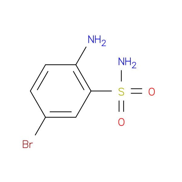 2-Amino-5-bromobenzenesulfonamide 化学構造式