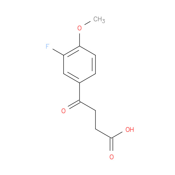 4-(3-Fluoro-4-methoxyphenyl)-4-oxobutanoic acid 化学構造式