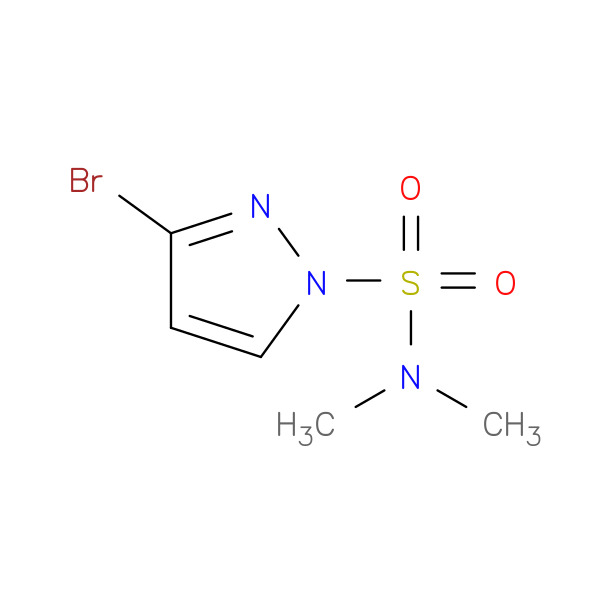 3-Bromo-1-(dimethylsulfamoyl)pyrazole 化学構造式