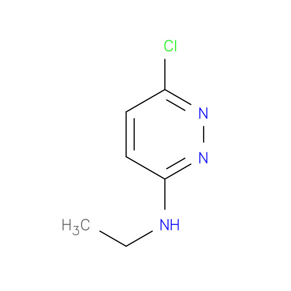 6-chloro-N-ethylpyridazin-3-amine 化学構造式