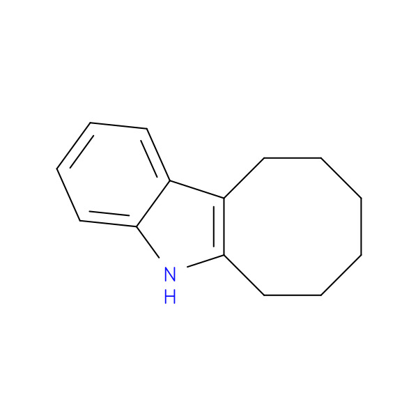 6,7,8,9,10,11-Hexahydro-5H-cycloocta[b]indole 化学構造式