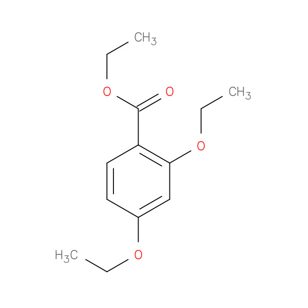 Ethyl 2,4-diethoxybenzoate 化学構造式