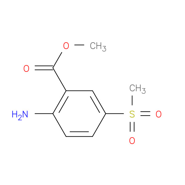 Methyl 2-amino-5-(methylsulfonyl)benzoate 化学構造式