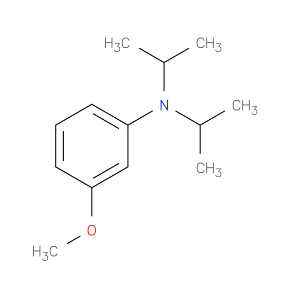N,N-Diisopropyl-3-methoxyaniline 化学構造式