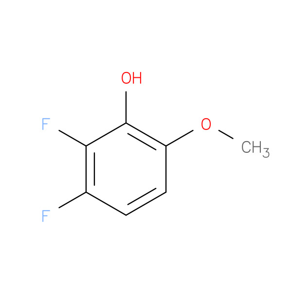 2,3-Difluoro-6-Methoxyphenol 化学構造式