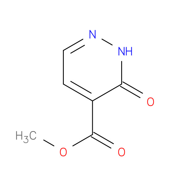 Methyl 3-oxo-2,3-dihydropyridazine-4-carboxylate 化学構造式
