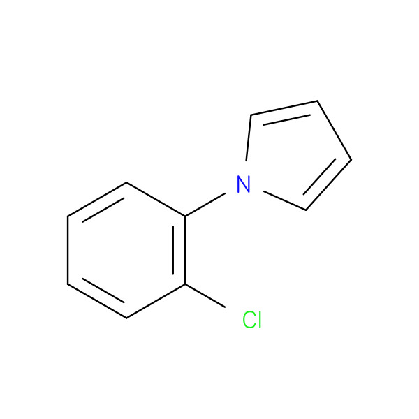1H-Pyrrole, 1-(2-chlorophenyl)- 化学構造式