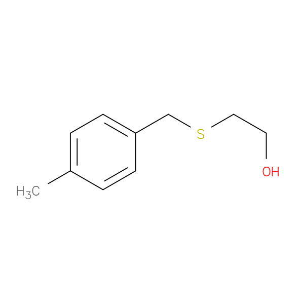Ethanol, 2-[[(4-methylphenyl)methyl]thio]- 化学構造式