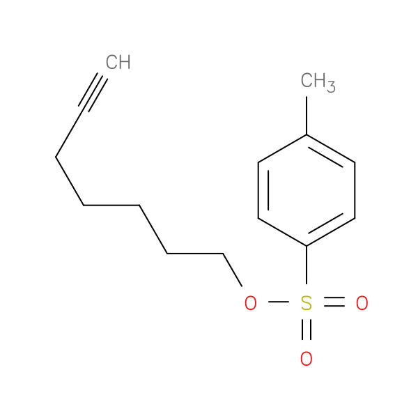 6-Heptyn-1-ol, 4-methylbenzenesulfonate 化学構造式