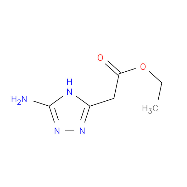 Ethyl 2-(5-amino-4H-1,2,4-triazol-3-yl)acetate 化学構造式
