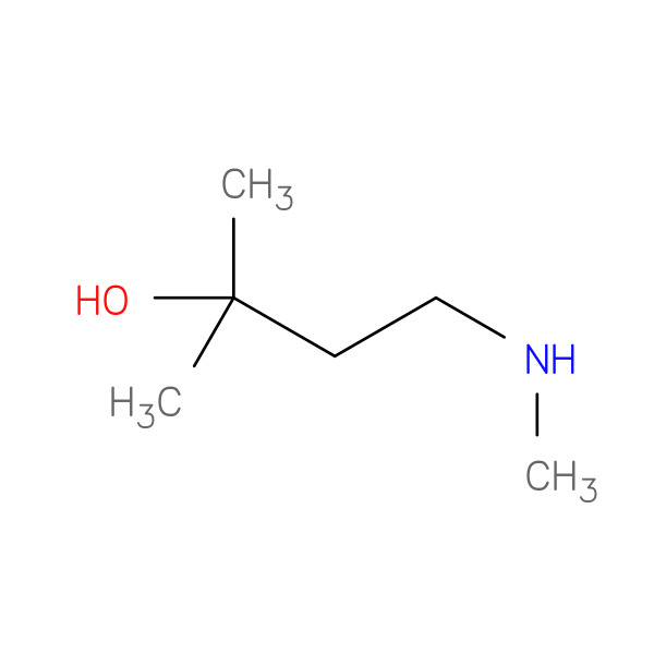 2-METHYL-4-(METHYLAMINO)BUTAN-2-OL 化学構造式