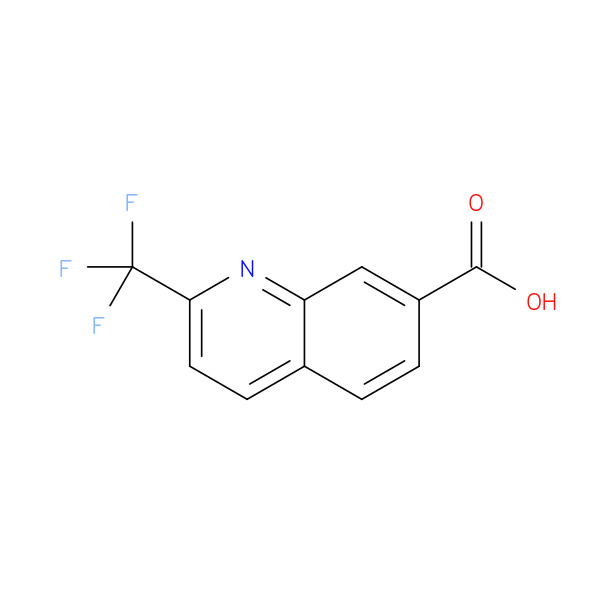 2-(TRIFLUOROMETHYL)-QUINOLINE-7-CARBOXYLIC ACID 化学構造式