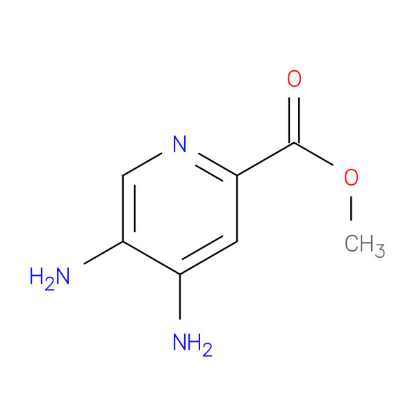 Methyl 4,5-diaminopicolinate 化学構造式