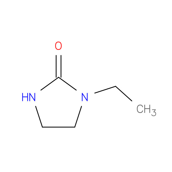2-Imidazolidinone, 1-ethyl- 化学構造式