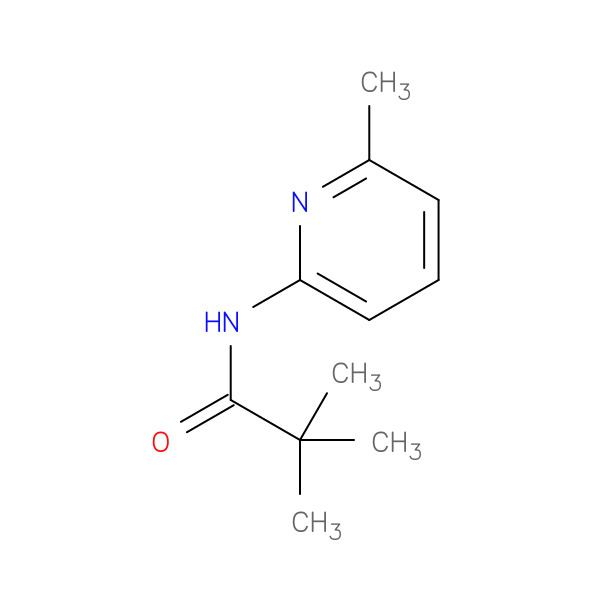 N-(6-Methylpyridin-2-yl)pivalamide 化学構造式