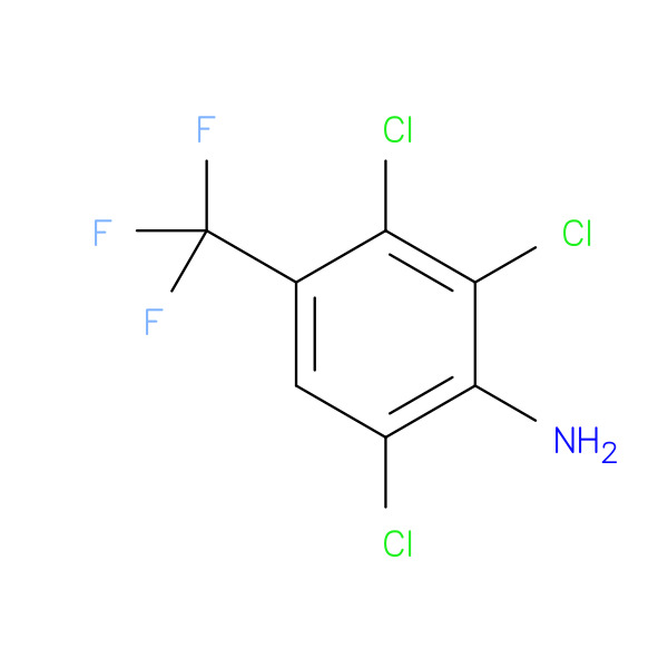 2,3,6-Trichloro-4-(trifluoromethyl)aniline 化学構造式