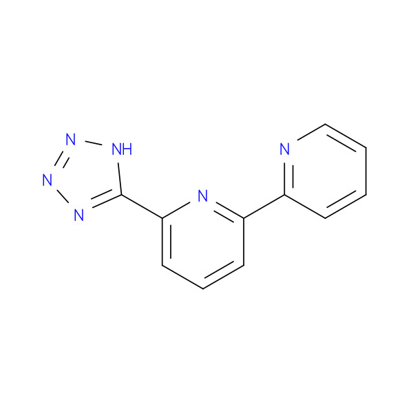 6-(1H-Tetrazol-5-yl)-2,2'-bipyridine 化学構造式