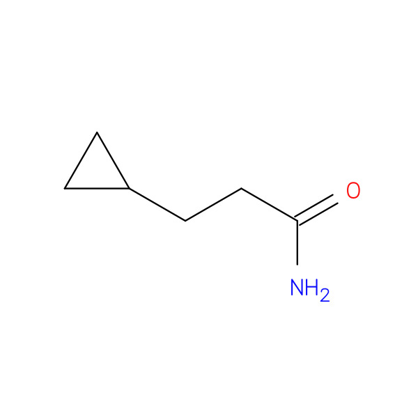 Cyclopropanepropanamide 化学構造式