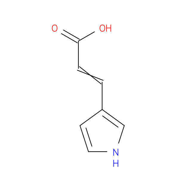 2-Propenoic acid, 3-(1H-pyrrol-3-yl)- 化学構造式