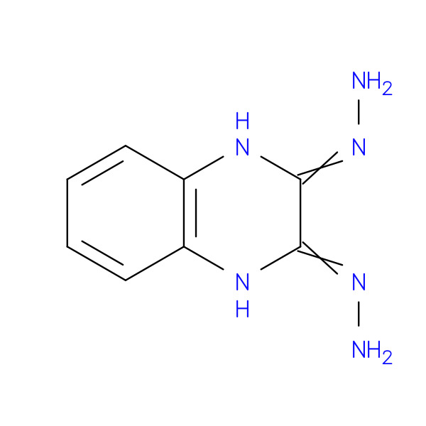 2,3-Quinoxalinedione, 1,4-dihydro-, dihydrazone 化学構造式