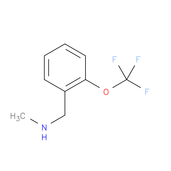 N-METHYL-1-(2-(TRIFLUOROMETHOXY)PHENYL)METHANAMINE 化学構造式