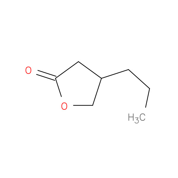 Dihydro-4-propyl-2(3H)-furanone 化学構造式