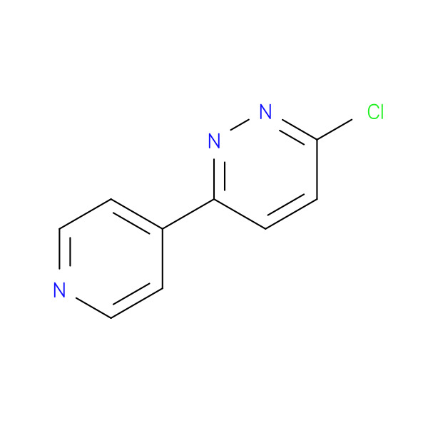 Pyridazine, 3-chloro-6-(4-pyridinyl)- 化学構造式