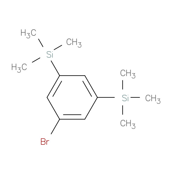 (5-Bromo-1,3-phenylene)bis(trimethylsilane) 化学構造式
