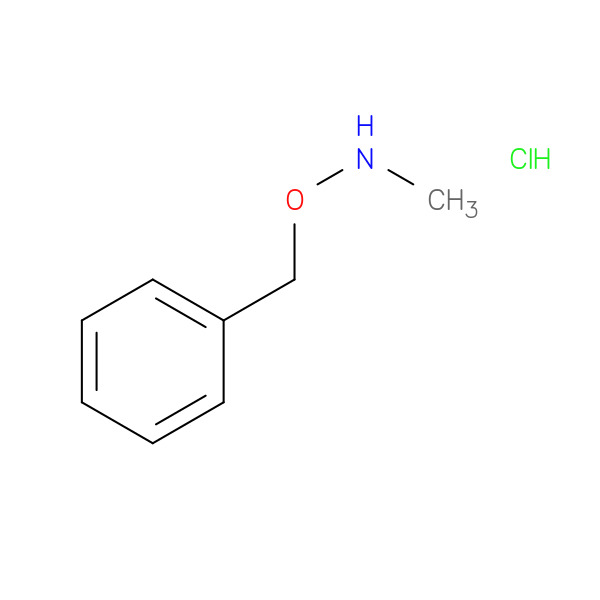Methanamine, N-(phenylmethoxy)-, hydrochloride 化学構造式