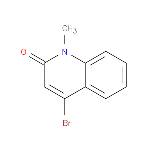 4-Bromo-1-methylquinolin-2(1H)-one 化学構造式