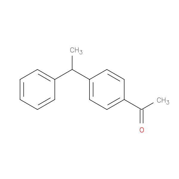 Ethanone, 1-[4-(1-phenylethyl)phenyl]- 化学構造式