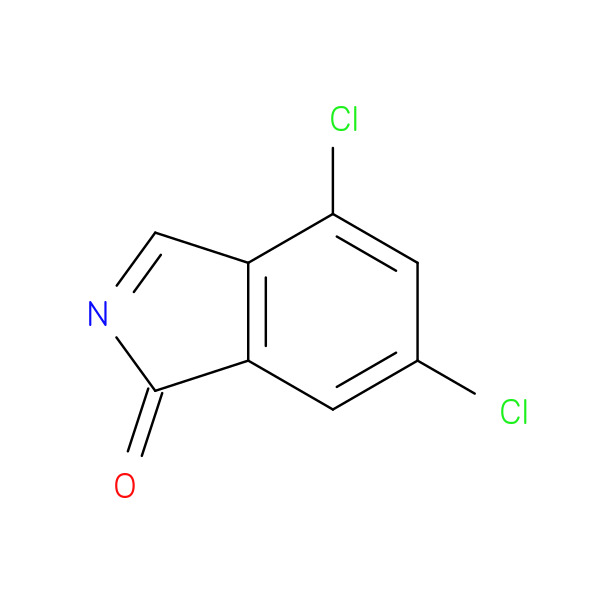 4,6-Dichloroisoindolin-1-one 化学構造式