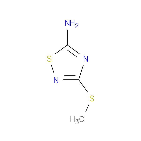 5-AMINO-3-METHYLTHIO-1,2,4-THIADIAZOLE 化学構造式