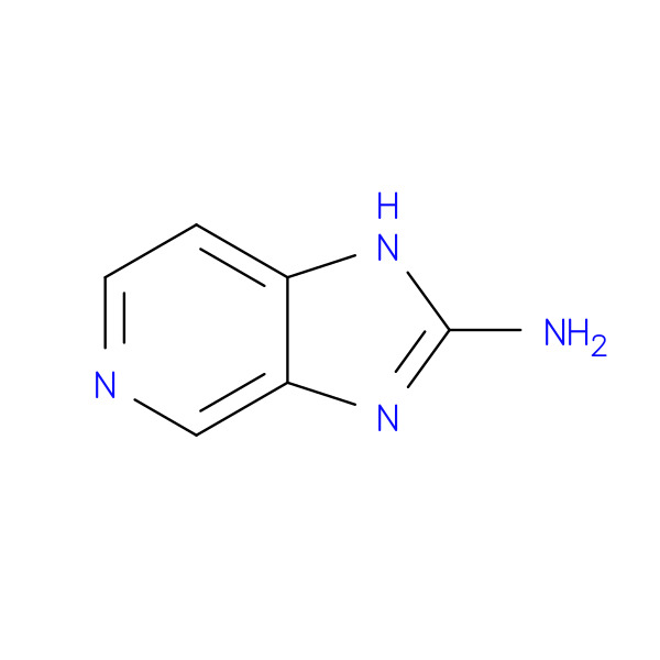 1H-Imidazo[4,5-c]pyridin-2-amine 化学構造式