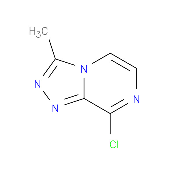 8-Chloro-3-methyl-[1,2,4]triazolo[4,3-a]pyrazine 化学構造式