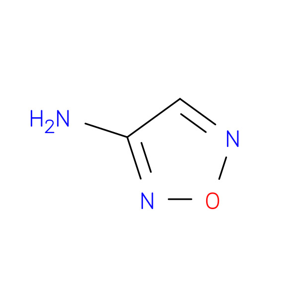 1,2,5-Oxadiazol-3-amine 化学構造式