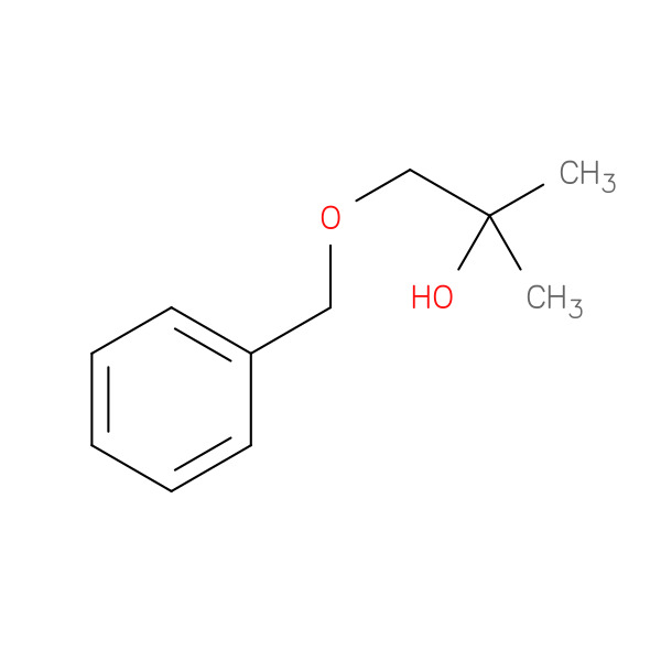 1-(Benzyloxy)-2-methylpropan-2-ol 化学構造式